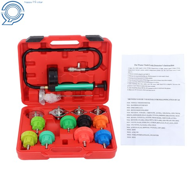 #ad 14Pcs Radiator Cooling System Pressure Tester Gasket Water Tank Leak Adapter Set $37.74