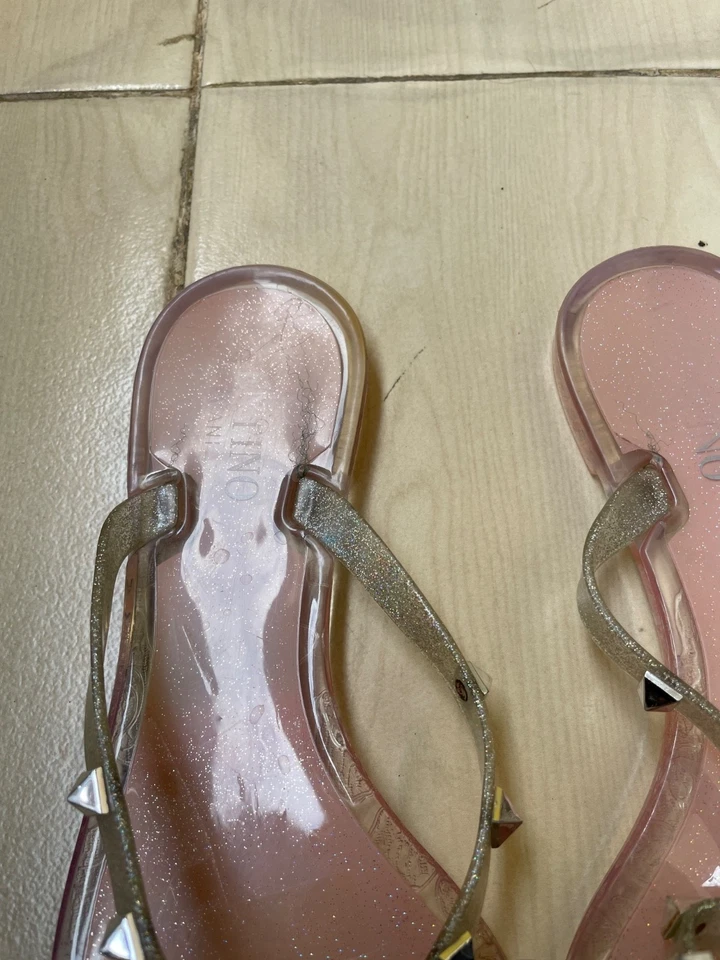 Valentino Garavani rockstud jelly slides sandals size 38 EU - Image 3 of 4