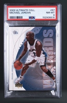 Upper Deck 2002 Ultimate Collection Michael Jordan Wizards #67 PSA 8 /500
