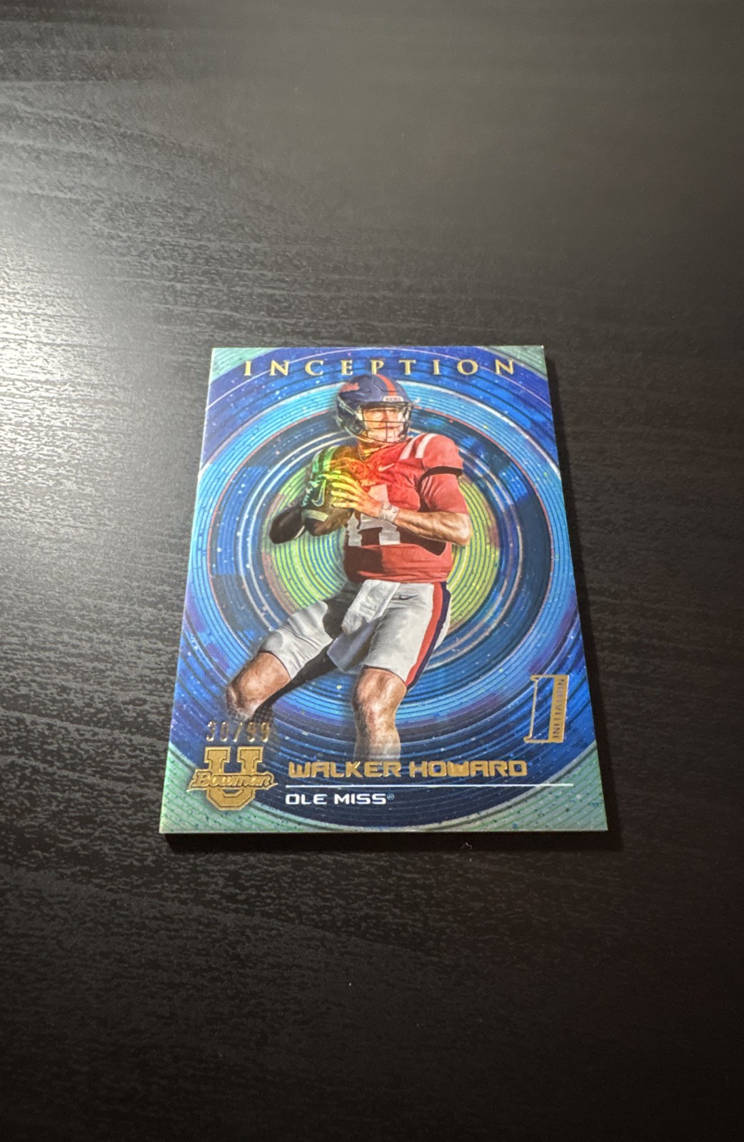 2022-23 Bowman Inception University - Walker Howard #4 Blue Foil V2 /99 (RC)