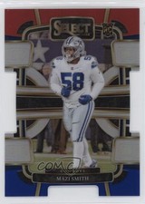 2023 Panini Select Concourse Red & Blue Prizm Die-Cut Mazi Smith #27 0ym4