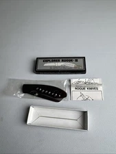 EXPLORER JAPAN ROGUE II ONE HAND OPEN KNIFE - NEW SERRATED SHEEPFOOT GUTMANN BOX
