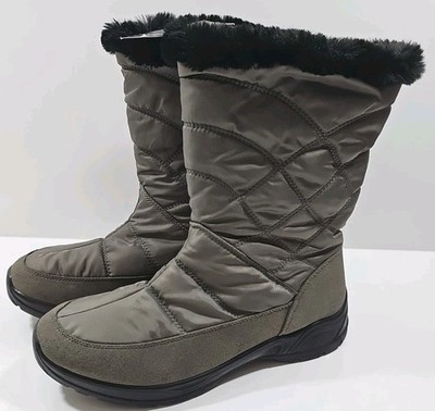 Easy Street ~Woman Size 9W~ Cuddl-Gray Winter Boots NWOB.
