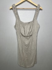 ASOS NWT Mini Women's Sundress Cut Out Detail Linen Blend, Travel minimalist- 10