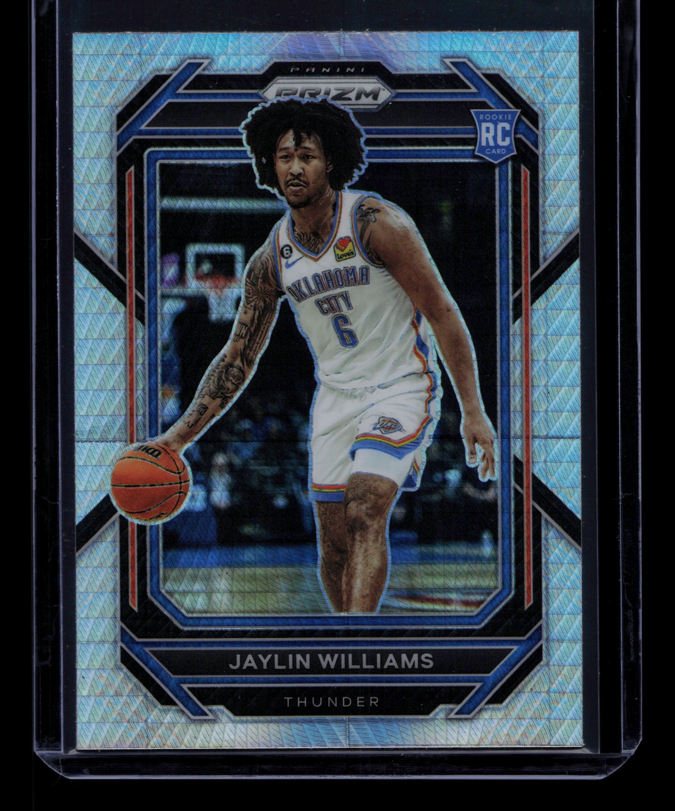 2022-23 Panini Prizm #247 Jaylin Williams Prizms Hyper RC