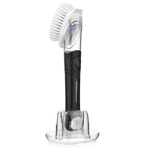 Soap Dispensing Dish Brush Storage Set, Kitchen Brush with Holder for Pot Pan... - Bild 1 von 6