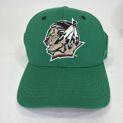#ad North Dakota Fighting Sioux Hat Cap Fitted Mens 7 3 8 Green NCAA Zephyr Rare $49.99