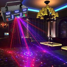 21 Eyes Party Lights Dj Disco Light Strobe Stage Light Sound Activated Laser ...