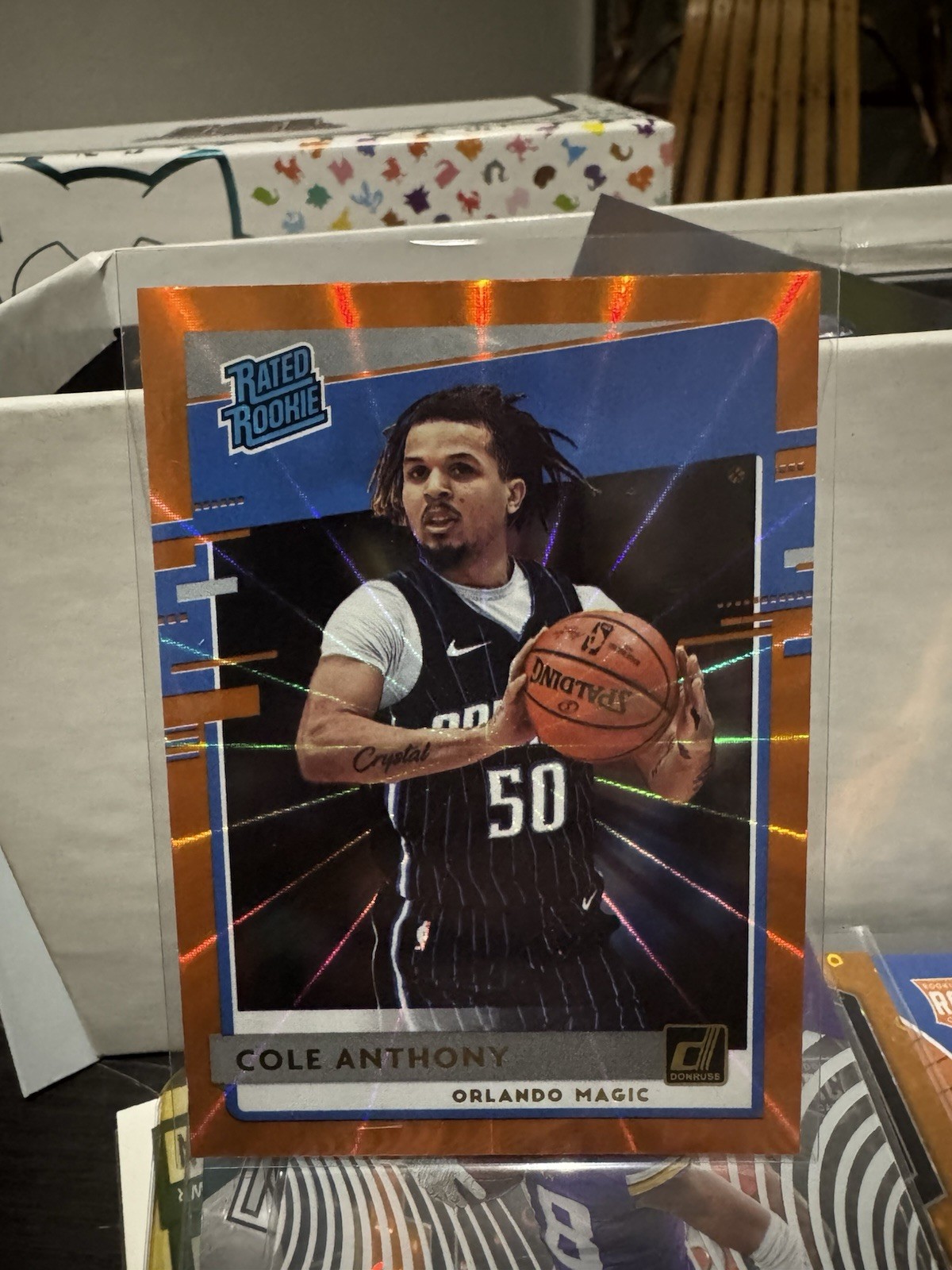 2020-21 Panini Donruss Cole Anthony Orange Laser Rated Rookie #208 RC Magic