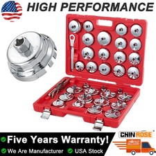 35pcs Auto Oil Filter Socket Wrench Set 12 Inch Drive Cap Removal Tool New Kits
