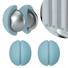 3 Pairs Shower Curtain Weights Silicone Wrapped Magnets Heavy Duty Blue 6 PCS