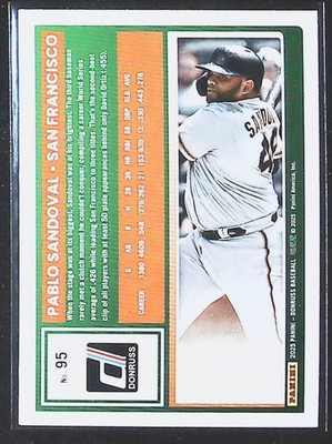 pablo sandoval tobacco 2025 Donruss Pablo Sandoval Liberty Foil #95 San Francisco Giants