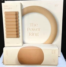 BALA Home Gym in SAND 1lb or 2lb Each Bangles, Power Ring, Non Weighted Ball New