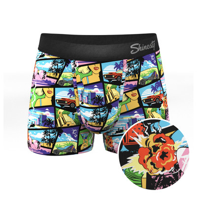Shinesty ''Gas Pedal'' Pop Art Ball Hammock  Pouch Trunks