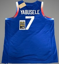 Guerschon Yabusele Signed France Jersey Paris Olympics JSA COA