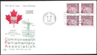 🍁Canada  #450 Block    "Parliament Library"    Fine Used  1966  First Day Cover