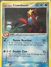Team Aqua's Crawdaunt 14/95 Team Magma vs Team Aqua Regular on eBay