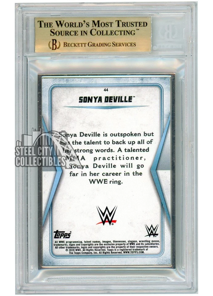 Sonya Deville 2020 Topps Transcendent Card #44 /50 BGS 9.5 - Image 2 of 2