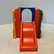 Cubo de escalada vintage Little Tikes casa de muñecas parque infantil selva gimnasio tobogán