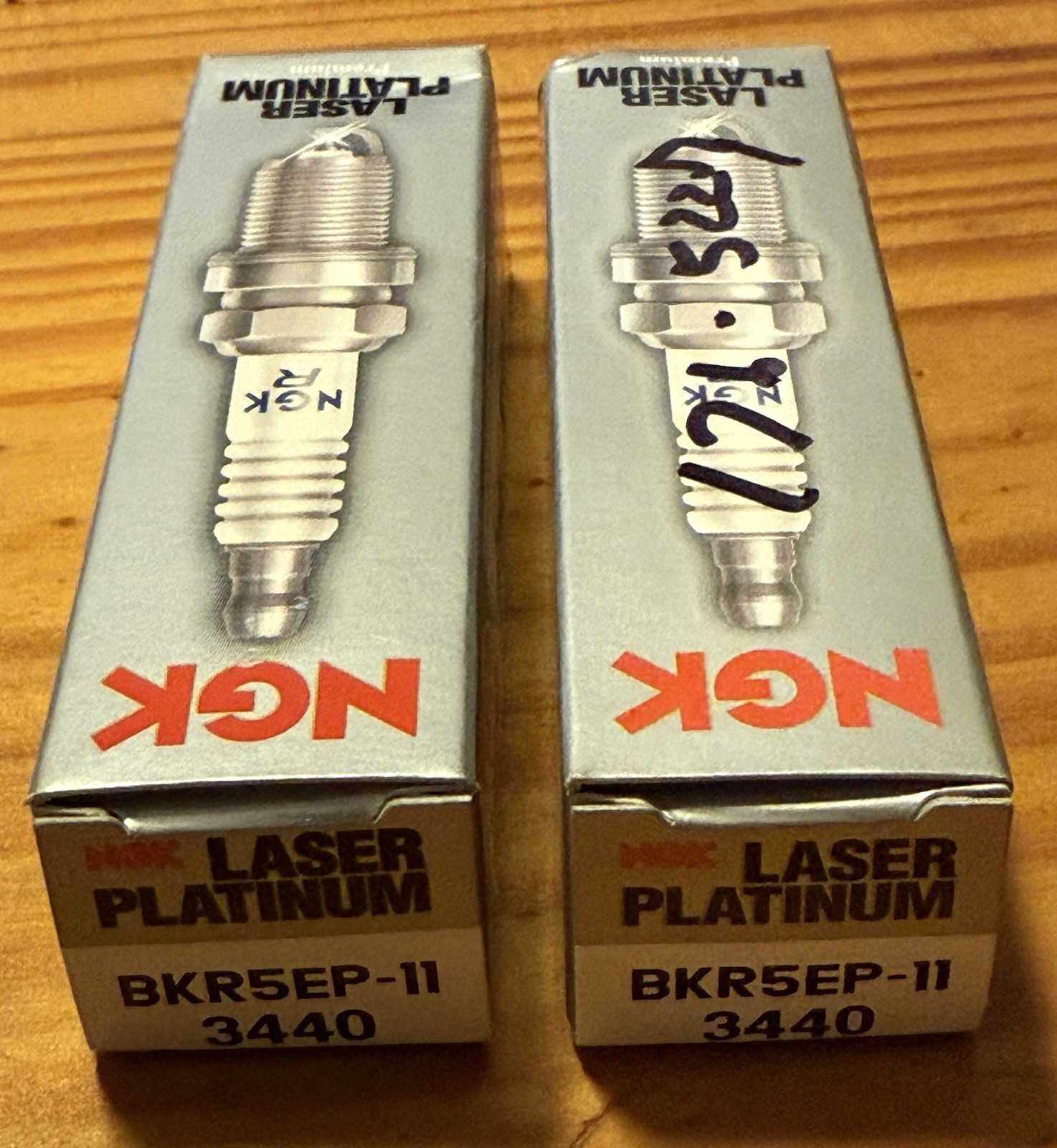 Laser Set of 2 Spark Plug for BKR5EP-113440 Vd1