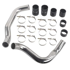 For 1999.5-2003 Ford 7.3L Powerstroke Polished 3" Intercooler Pipe & Boot Kit