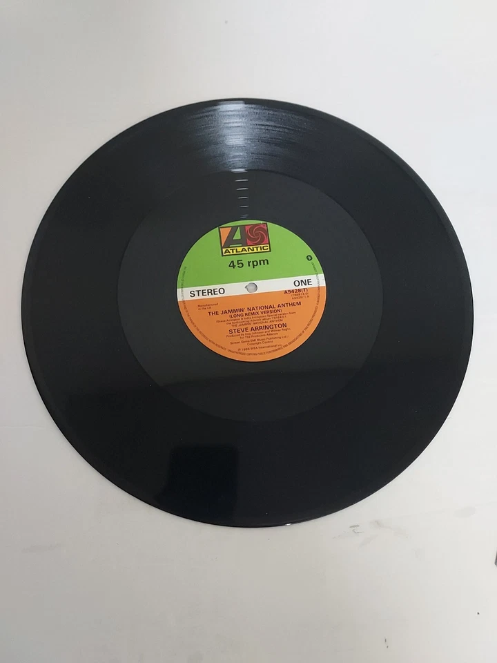 Vinyl Record 12 Inch Single Steve Arrington The Jammin National Anthem VG — 第 3/4 张图片