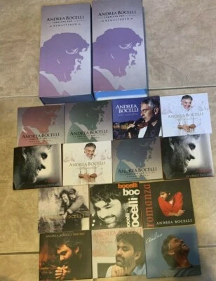 Andrea Bocelli Complete Pop Albums Remastered PARTIAL SET 14 Disc in box w/books - Image 1 of 4