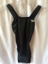 SPEEDO Swimsuit FL Aqua Racerback Speedo Black - Sizes 26, 26, 28, 28, 32, 36
