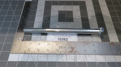 M16-2.0 X 220 HEX CAP SCREW 8.8 DIN 931 ZINC PLATED