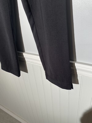 slim fit dress slacks LEG-22 {Grand Moment} Black Dress Pants w/Front Seam Plus Size 1x 2X 3X 1x main image 1