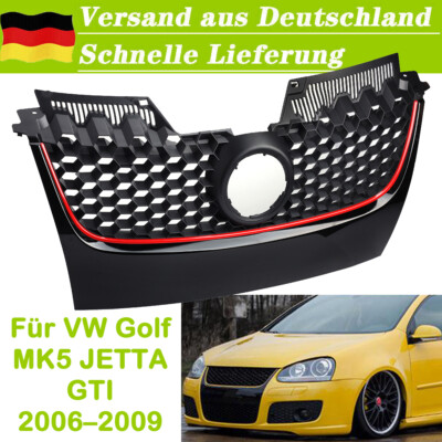 Vorne Zentral Kühlergrill Gitter 1K0853665S Für VW Golf MK5 JETTA GTI 2006 2009