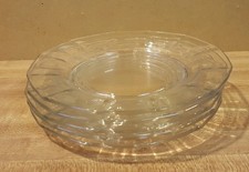 Set of Five 6.5" Clear Glass Plates