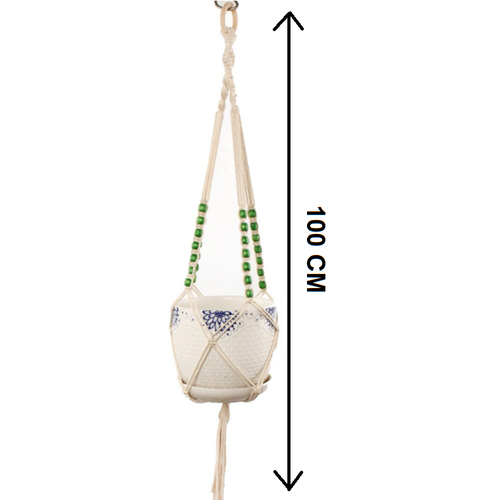 Macrame Plant Hanger Garden Indoor Hanging Planter Basket Rope Pot Holder Decor - Picture 4 of 7