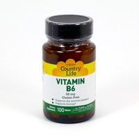 Vitamin B-6 50 Mg By Country Life 100 Tablets Vitamin B-6 50 Mg By Country Life 100 Tablets