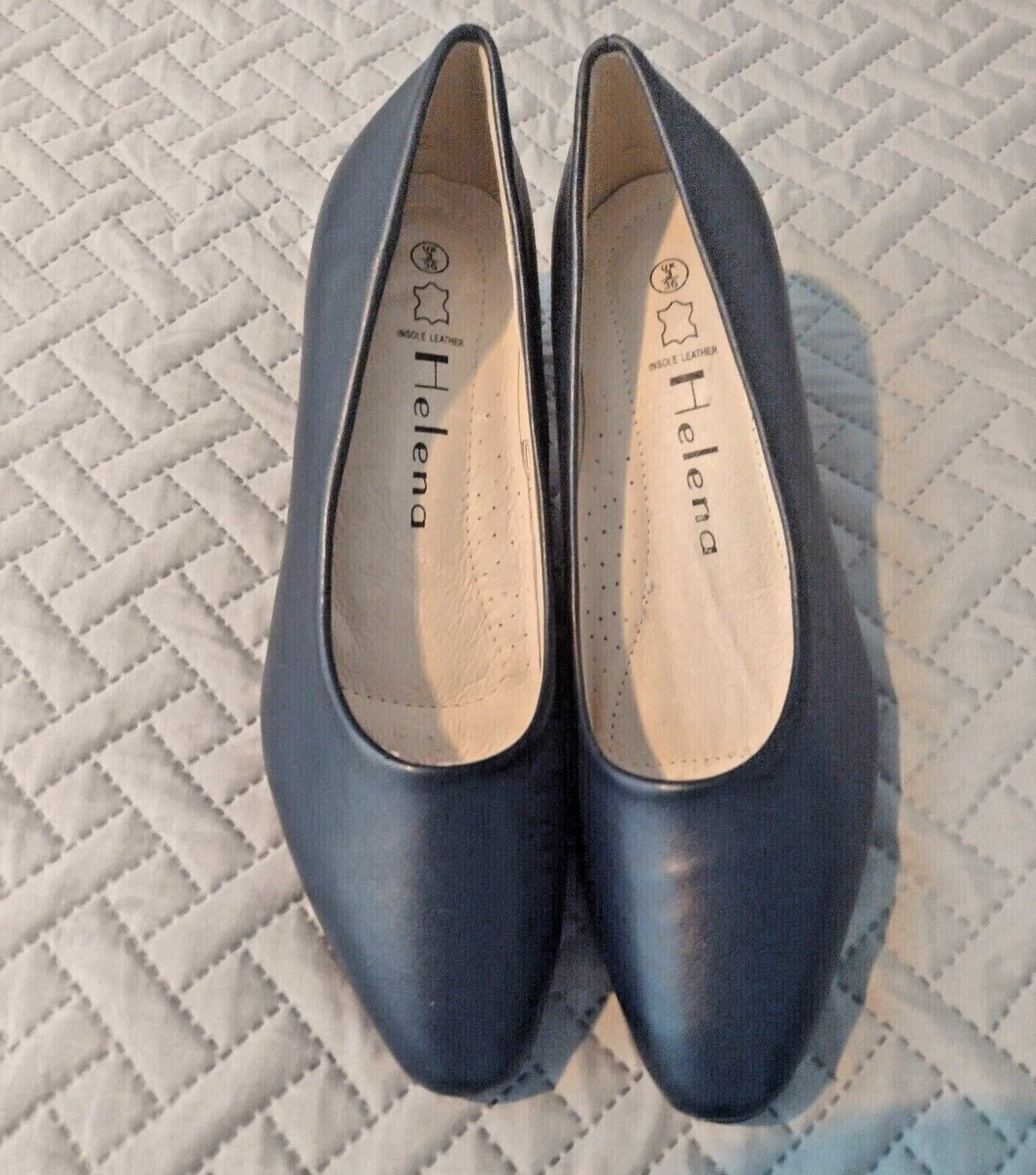 Ladies navy work best sale shoes