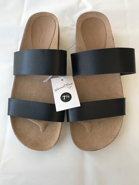 New Universal Thread Black Kerryl Womanâs Sandals Open Toe Size 7.5 | eBay