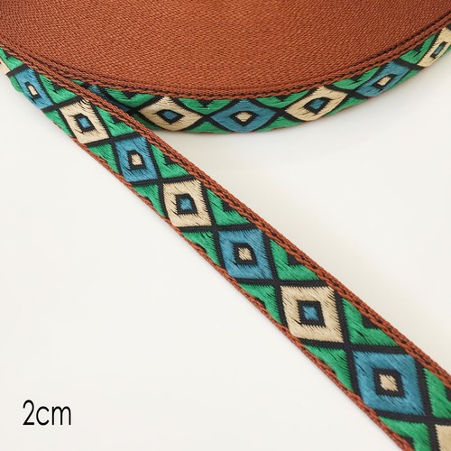 Jacquard Trim Braid or Embroidered Ribbon Craft Sewing Retro Boho Ethnic Scandi - Picture 254 of 276