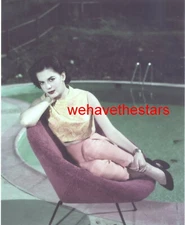 Vintage Natalie Wood POOLSIDE LOUNGE CHAIR 50s COLOR TRANSPARENCY