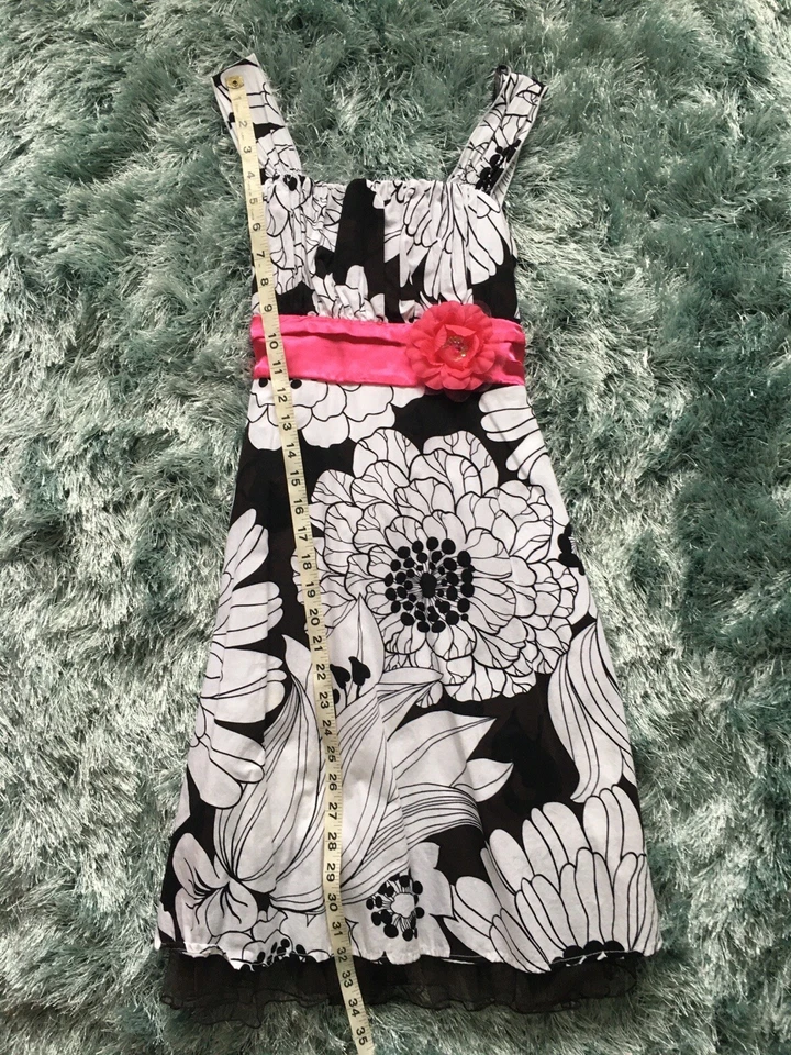 Vestido My Michelle Niñas Sin Mangas Floral Elegante Fotos de Fiesta Talla 14 ¡Bonito! Foto 3 de 4