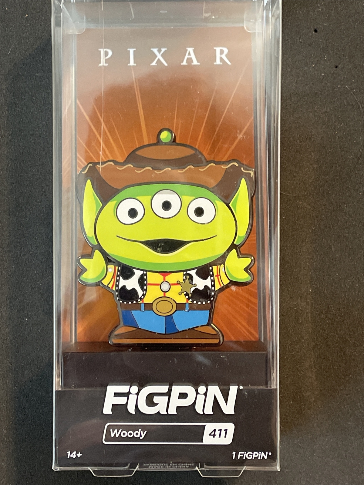 Disney Pixar Little Green Man Woody Figpin New In Case