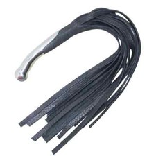 Genuine Leather Flogger 25Tails Cow Hide Heavy Duty Steel Handle 2-Pack