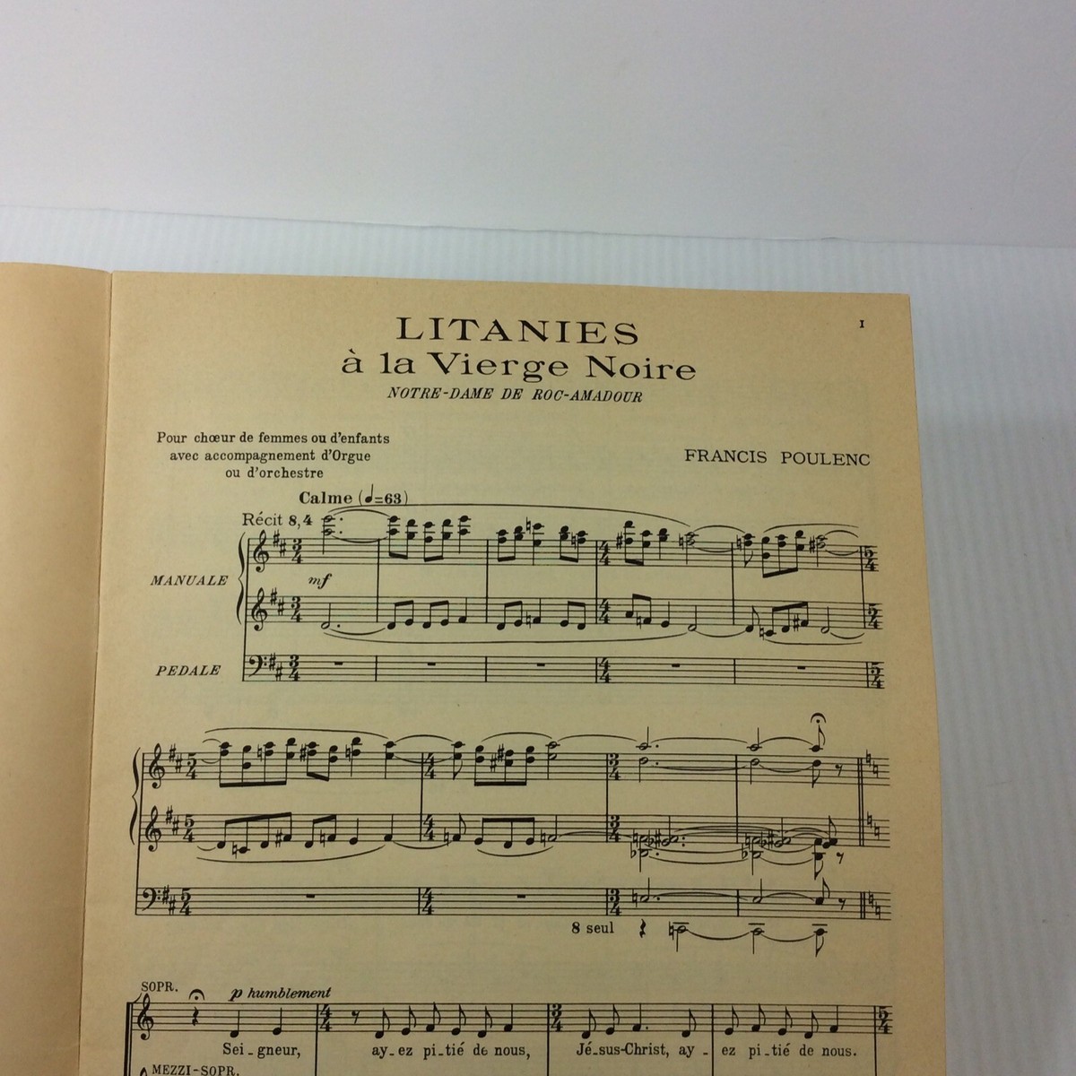 【中古】 Poulenc；Litanies De La Vier Alain ,GroupeVocalDeFrance Litanies à la Vierge Noire - Francis Poulenc, John Rutter