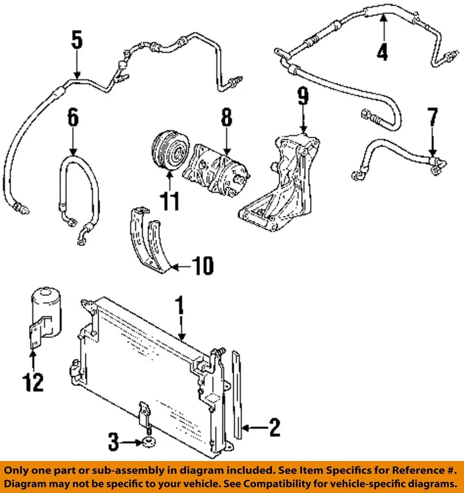 Compresor de aire acondicionado usado se adapta a: Volkswagen Passat 1996 2,8 grado A Foto 3 de 4