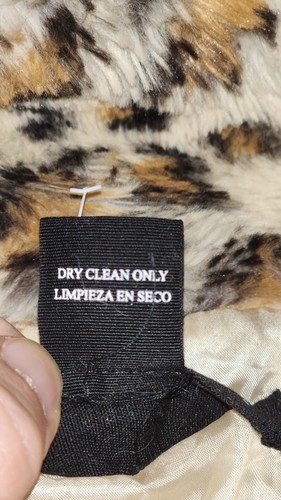 Victoria Secret Know One Cares Faux Fur Cheeta Sherpa Hoodie Jacket Leopard XS - Picture 8 of 8