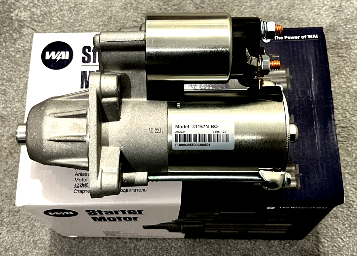 Starter Motor 31167N-BO WAI 1011330 1011331 1018882 1018883 