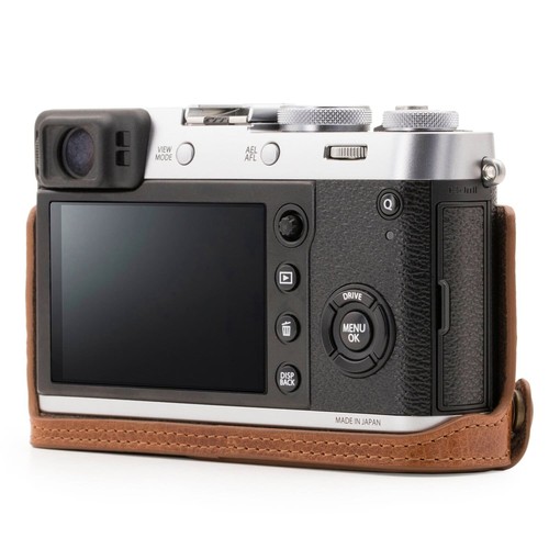 MegaGear Fujifilm X100F Ever Ready Top Maserung Leder Kamera halbe Hülle und Riemen - Bild 5 von 14