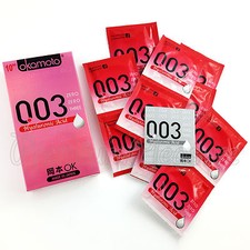 Okamoto 003 Hyaluronic Acid condoms  Moisture lubricant  Premium latex  Japan