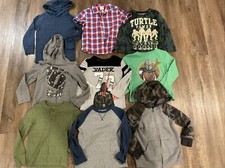 Lot Of 9 Jumping Beans Boys Size 5 Hoodies Thermal Long Sleeve Tee Star Wars