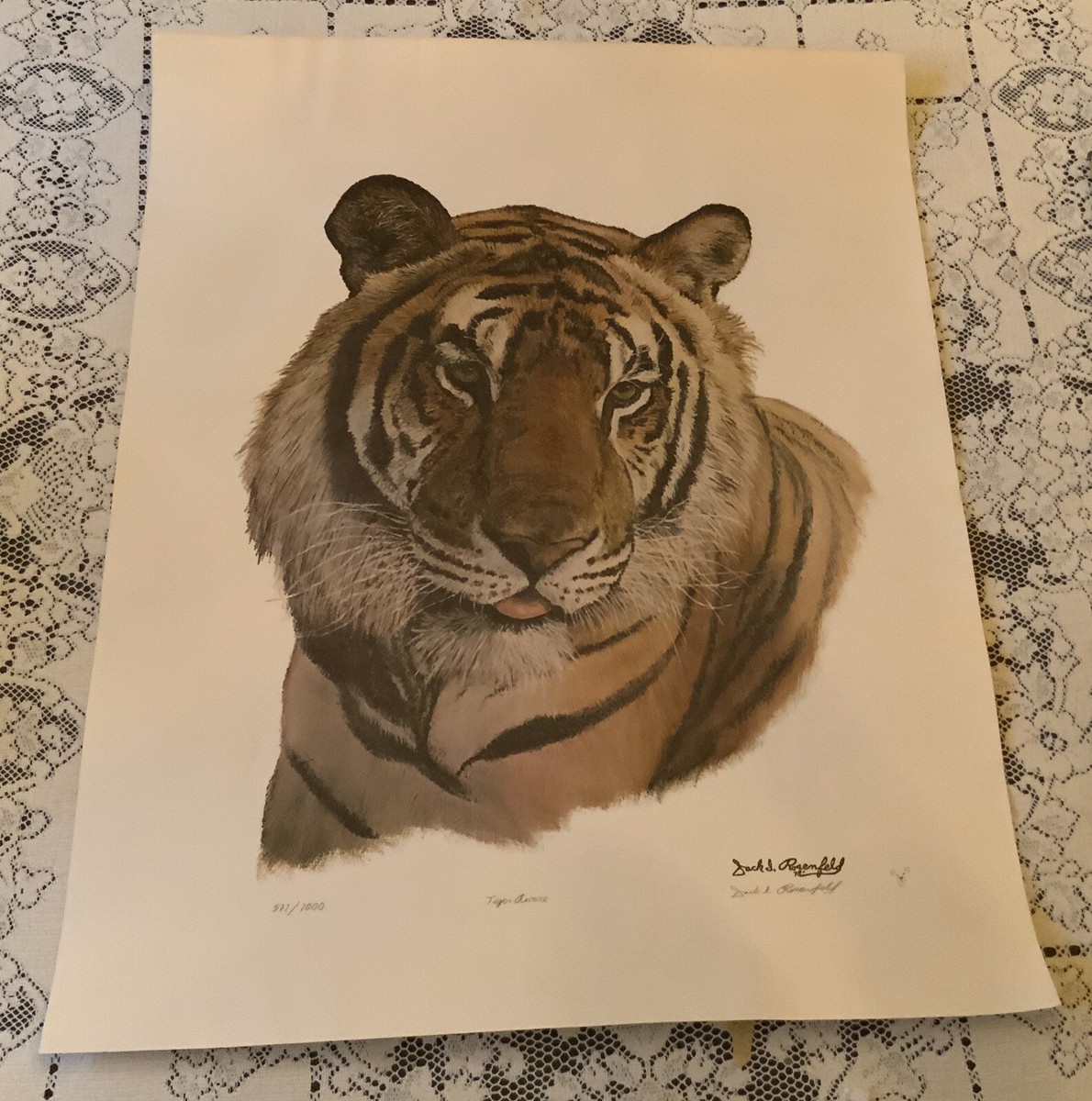 1978 Limited Edition Jack L. Rosenfeld Tiger Aware | eBay