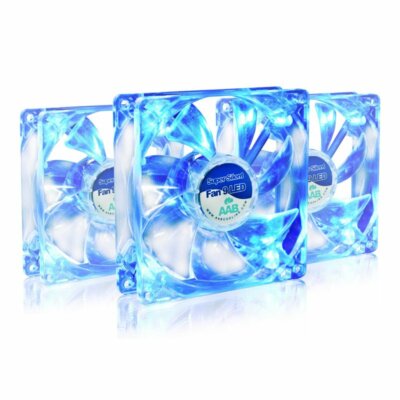 AABCOOLING SUPER SILENT FAN 9 BLAU LED - LEISE 92mm LÜFTER 58m3/h 3 STÜCK PAKET